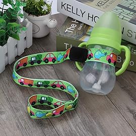 Accmor 2Pcs Adjustable Sippy Cup Straps - Leashes for Stroller, High Chair, Car Seat