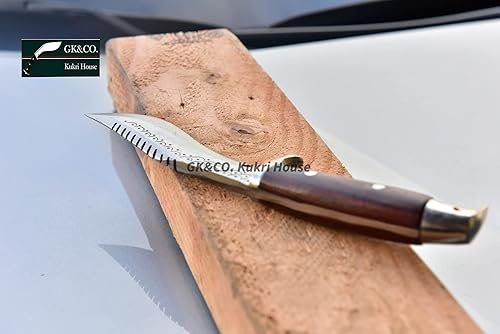 Miniatura 7 de GK&CO. Kukri House Auténtico Kukri/Khukuri hoja de 5 pulgadas dragón águila americana Kukri-mango de madera de espiga completa, funda de cuero