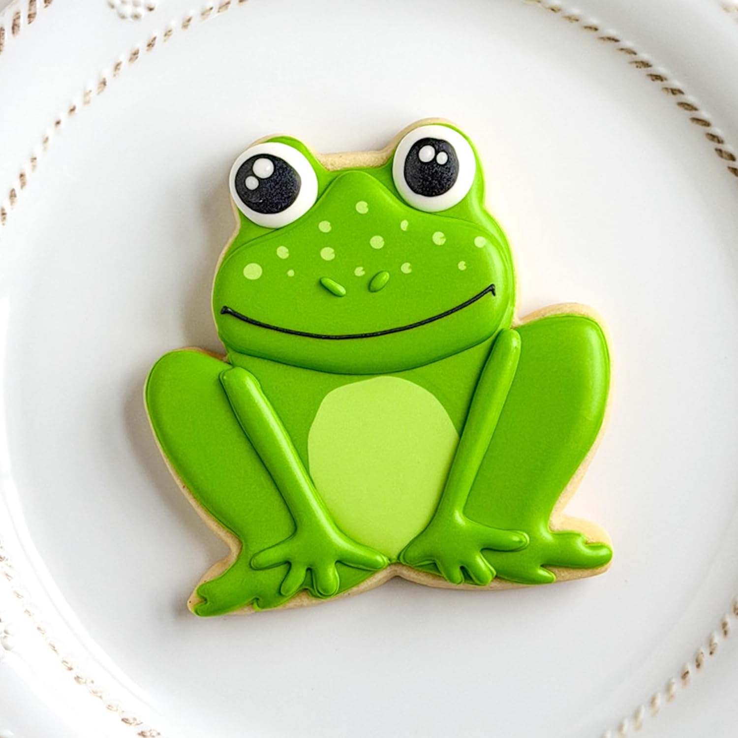 Ann Clark Frog Cookie Cutter 3.5" with Recipe Card, Made in USA image 3