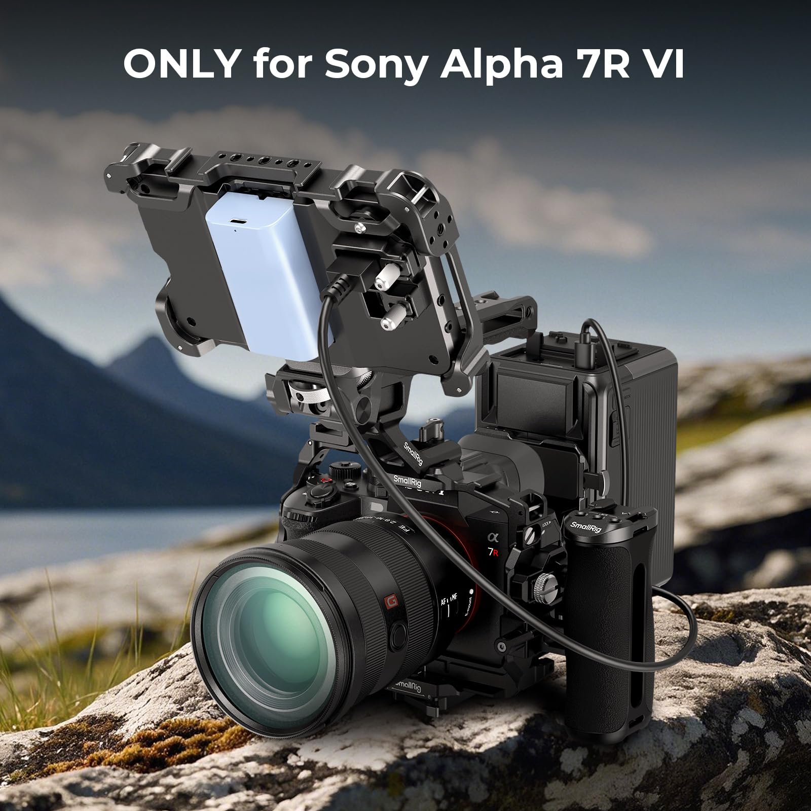 SmallRig Klatka "HawkLock" A7R VI tylko do Sony Alpha 7R VI, blokada 4-punktowa, wbudowana płyta do Arca - 6702