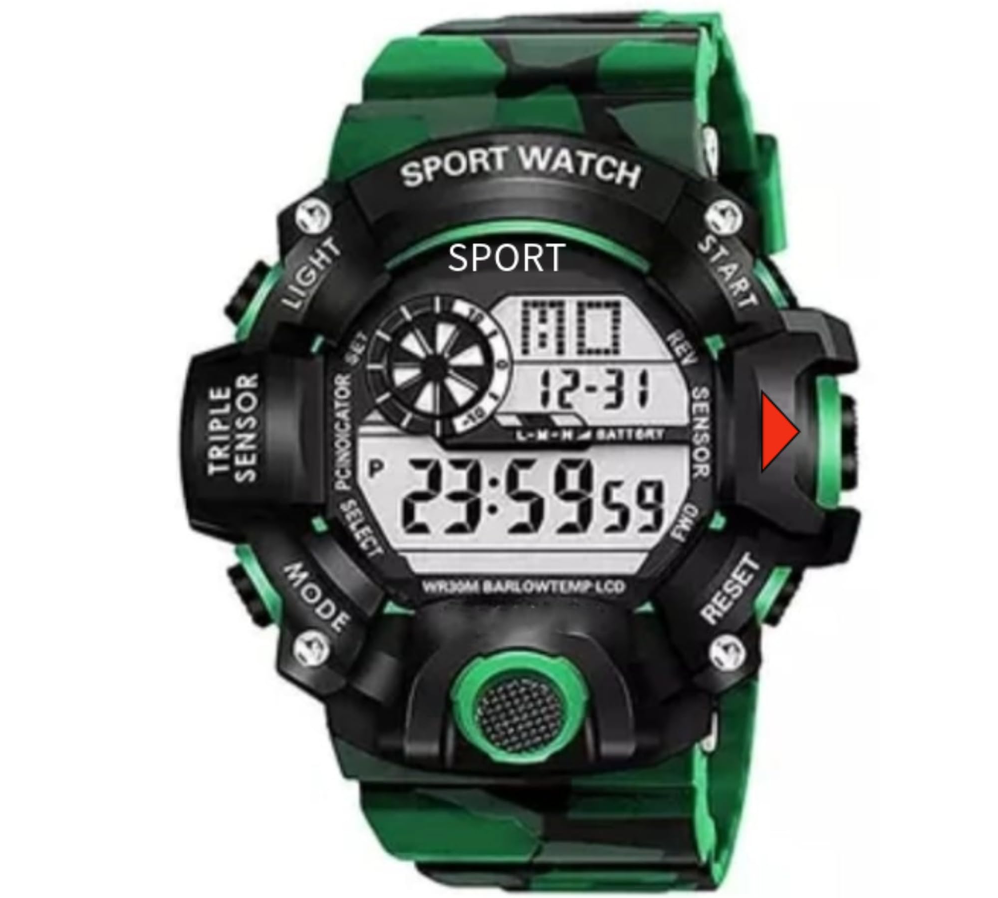 ZIYTRACK Digital Display Sports Watch Multi Function Automatic Water Resistance 5 Color Army Strap Sport Watch for Men & Kids Watch Pack of (1) (B0CY9CKLVZ) Amazon Price History, Amazon Price Tracker