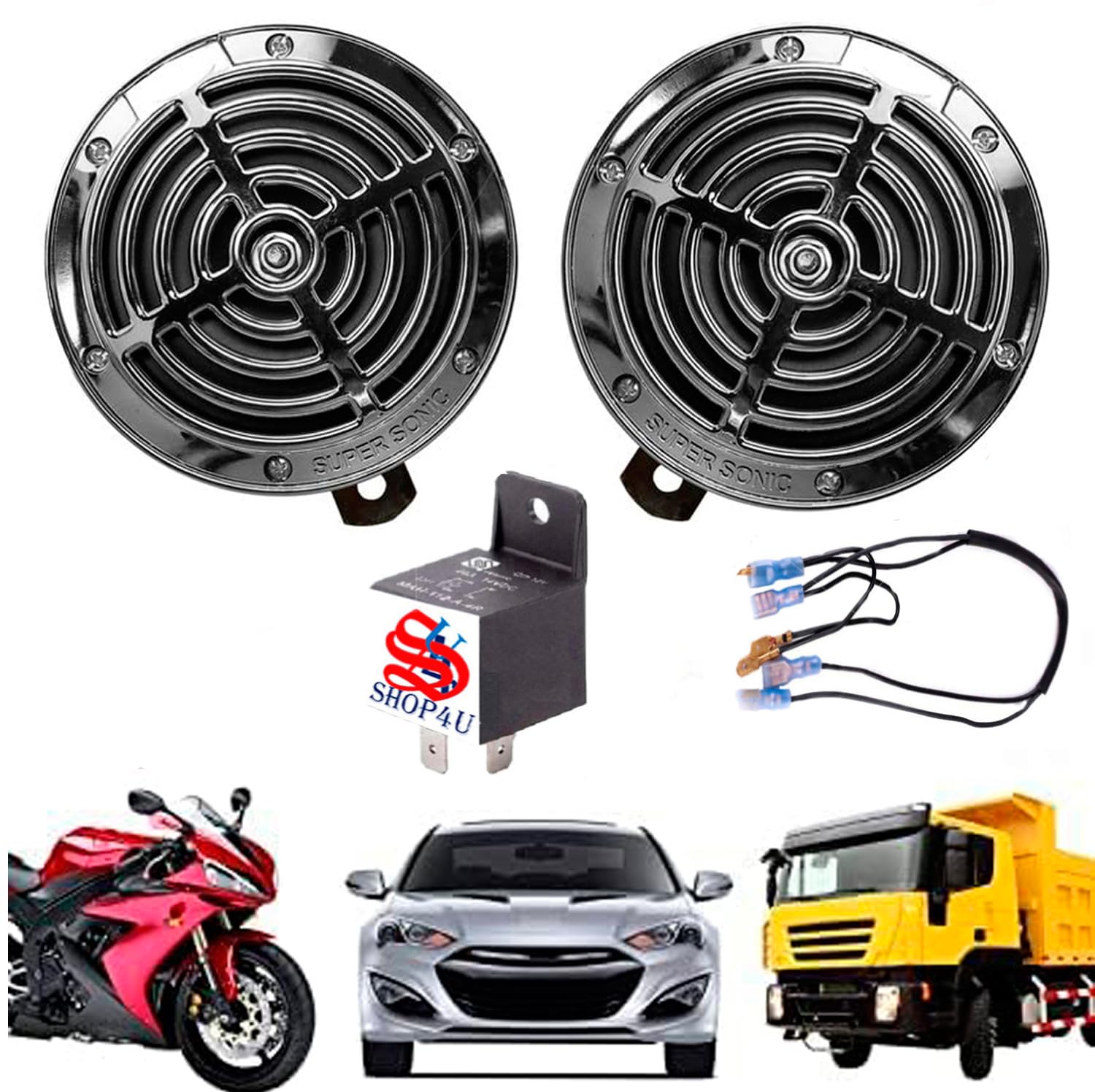 Dustproof 125mm Supersonic Horn – High-Volume Sound for Vehicles-image-35