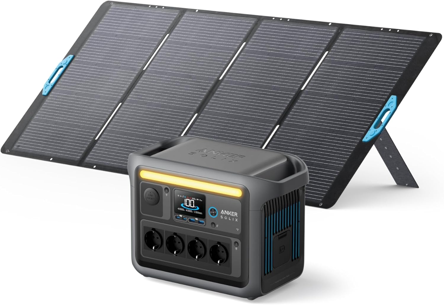 Estación eléctrica portátil Anker SOLIX C1000 con panel solar 400W por 1129€ ¡¡41% de descuento!!