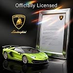 AEROQUEST Lamborghini Officially Sous licence RC Voiture, 1:24 Échelle Sport électrique Racing Hobby Jouet Voiture Lamborghini Modèle Véhicule pour Garçons Filles Cadeaux d'anniversaire, Vert, Officially Licensed,Birthday Gift,Toys pour les enfants 3-8,Aventador SVJ Mode, Sport électrique Ra