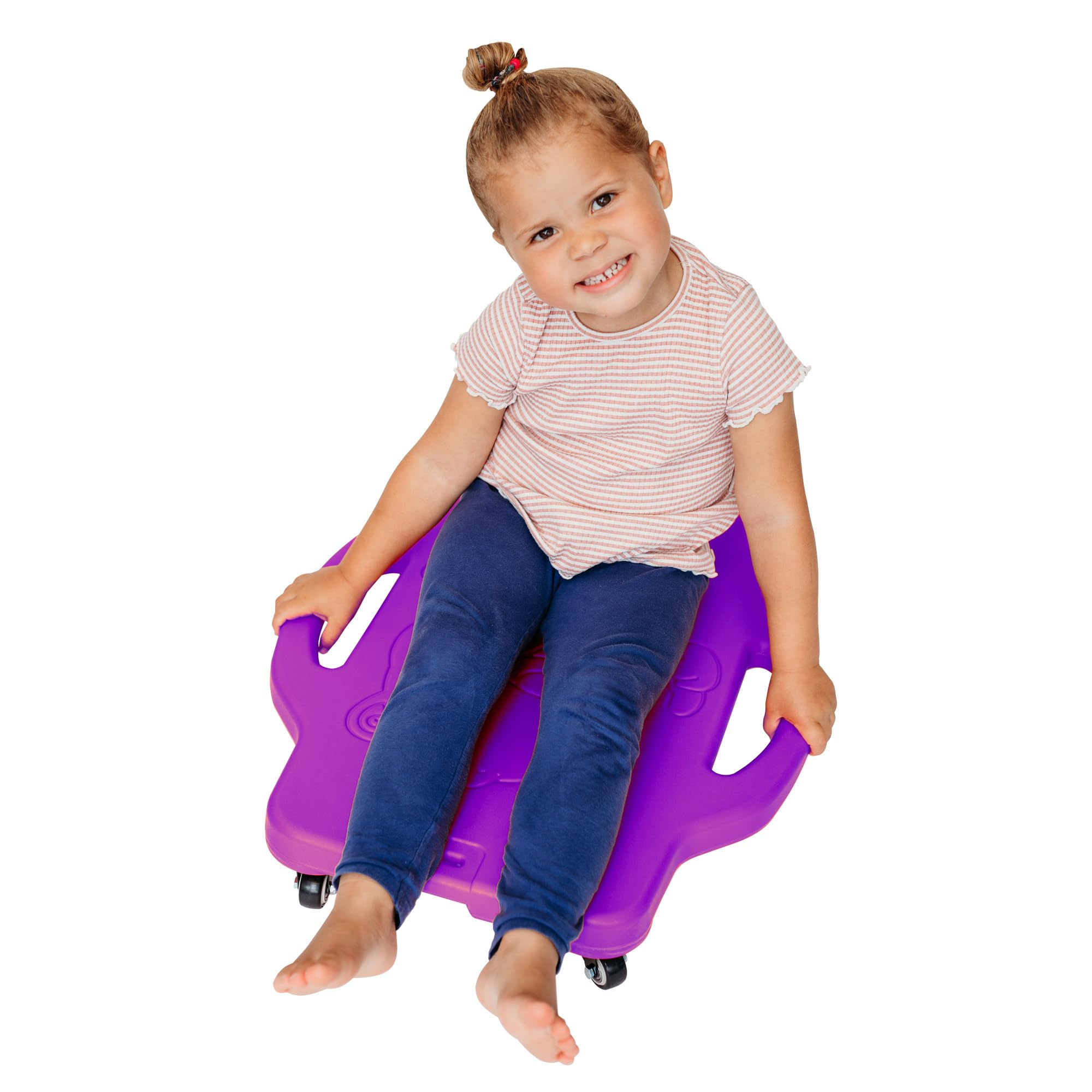 MagicMeadow Sensory Scooter Board | Autism Board for Motor Skills Enhancement, Autism Friendly, Toddler Scooter, Kids Scooter, 3+ Year Old, Scooter Boards for Kids Sensory | Purple โ image 1