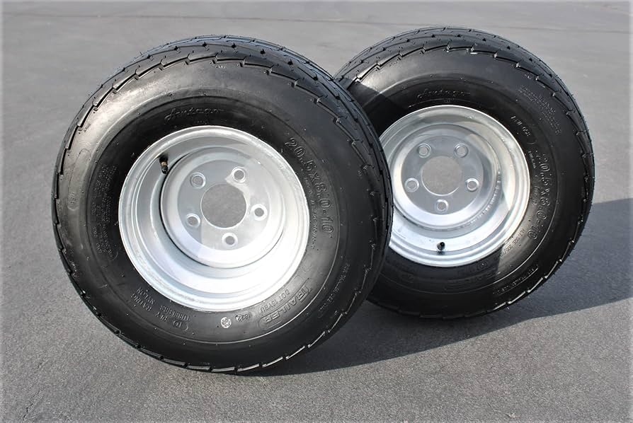 ボートトレーラータイヤ（205/65r10） Amazon | (2個セット) 205/65-10 20.5x8.0-10 10プライ負荷範囲