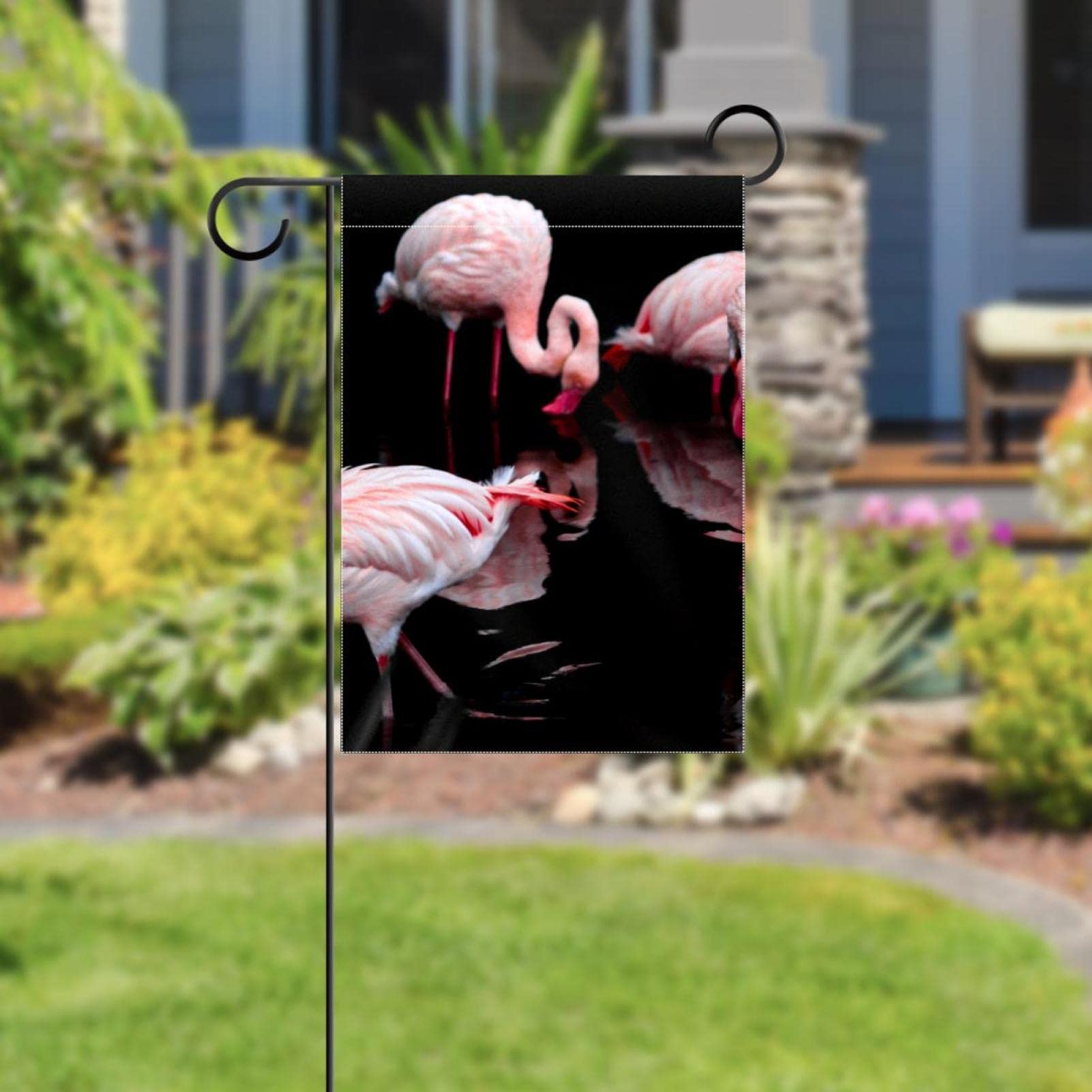 Bandiera Decorativa Con Fenicottero Rosa – 90x150 Cm – Perfetta Per Giardino, Balcone, Festa A Tema O Cameretta