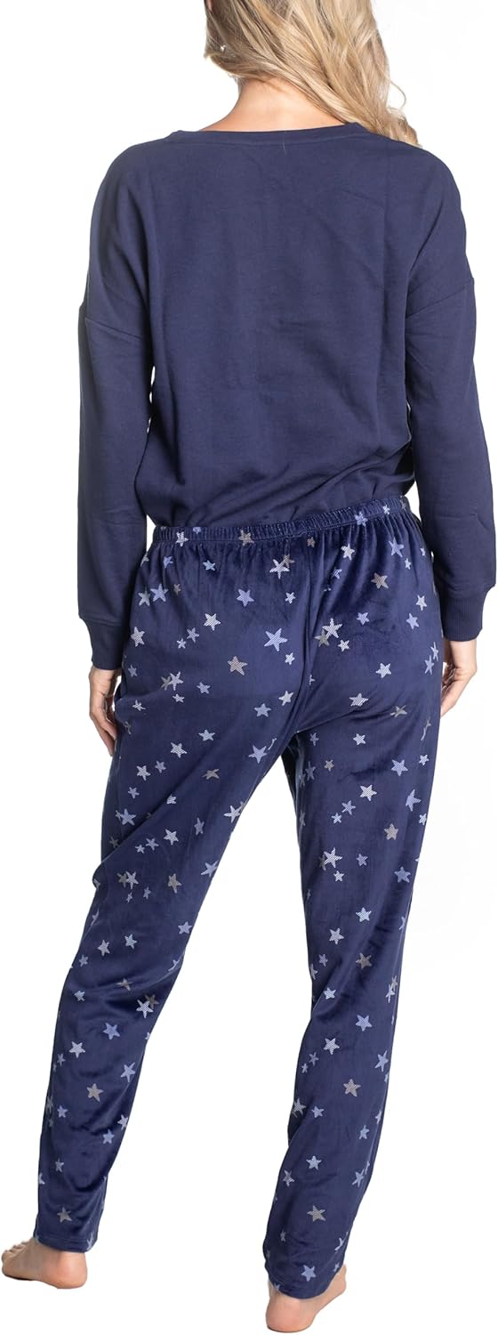 Hanes Midnights Long Sleeve Top and Pajama Loungewear Set, Multiple Colors, Multiple Sizes - Image 4