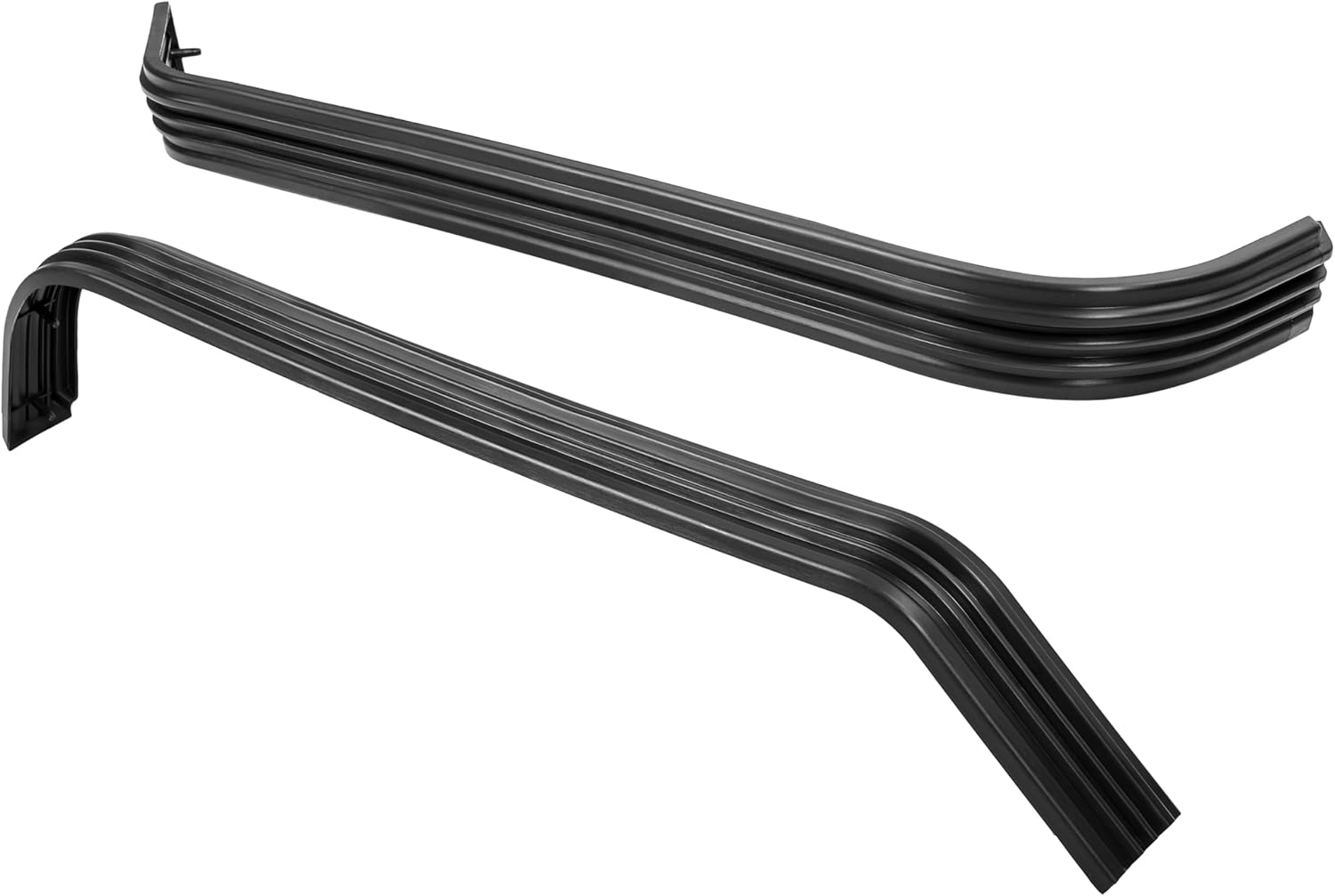 KUAFU Rear Bumper Molding Compatible with 1988-2000 Chevy Chevrolet & GMC C/K C1500 C2500 C3500 K1500 K2500 K3500 Tahoe Blazer Yukon Fleetside/Styleside Light Duty GM1158327 GM1159327 Bumper Trim Pair