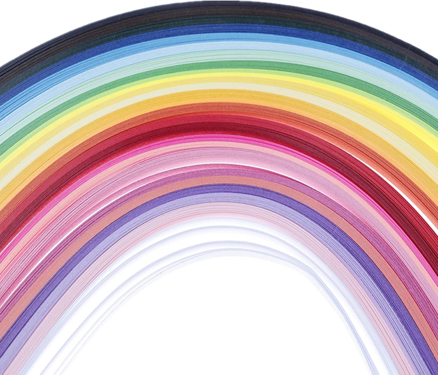 Multicolor Quilling Paper Strips Set-26Colors 260pcs- Length15.7inch-Quilling Strips Paper Filigree Rolling Coil Lucky Star Strip (7mm-0.27inch)