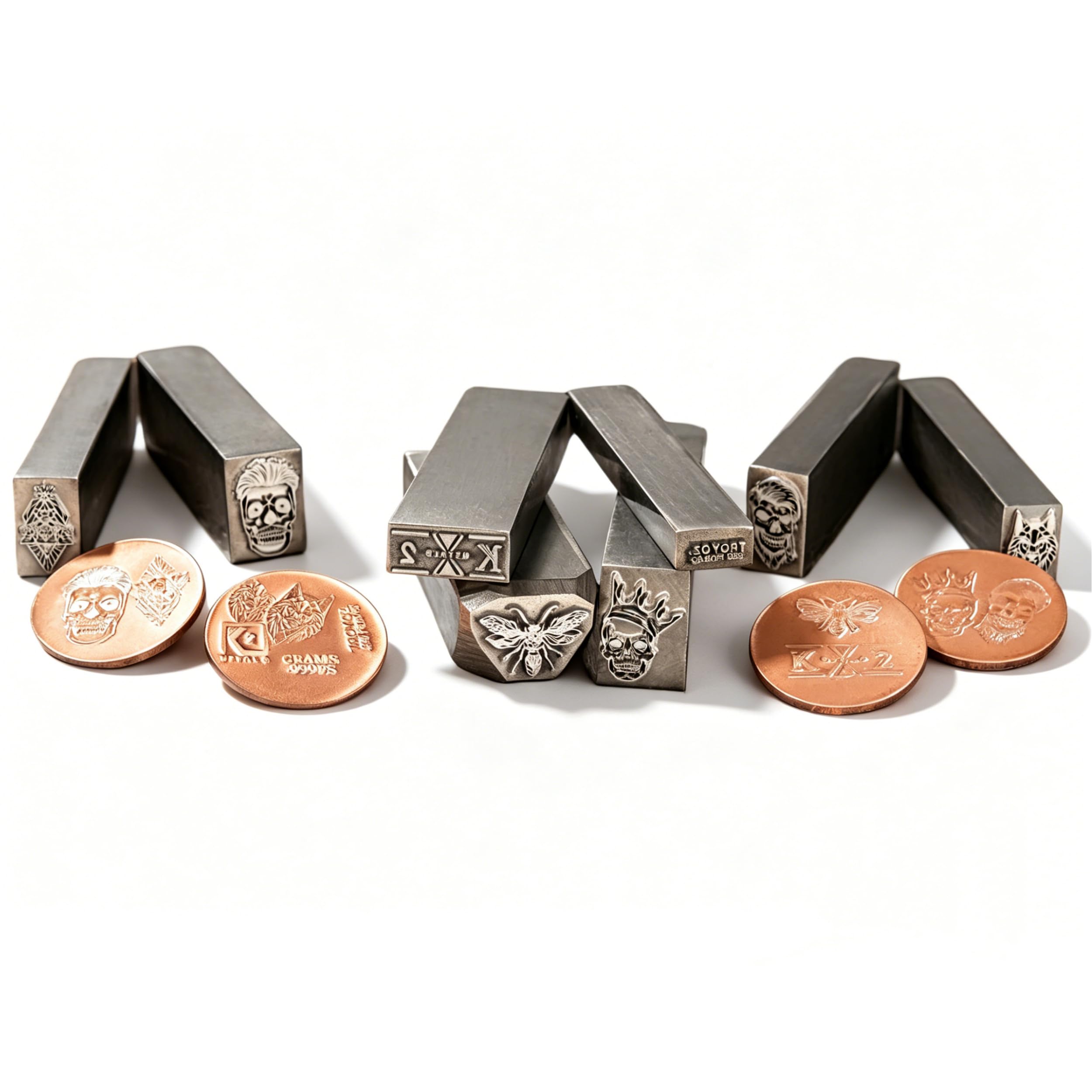Outils de poinçonnage en métal pour atelier créatif et personnalisation de bijoux
