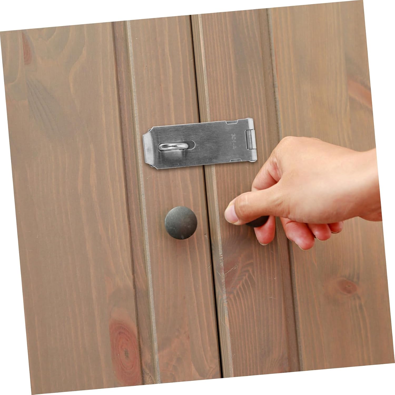 2pcs Stainless Steel Hasp Latch Lock Padlock for Locker Gate Hardware for Fences