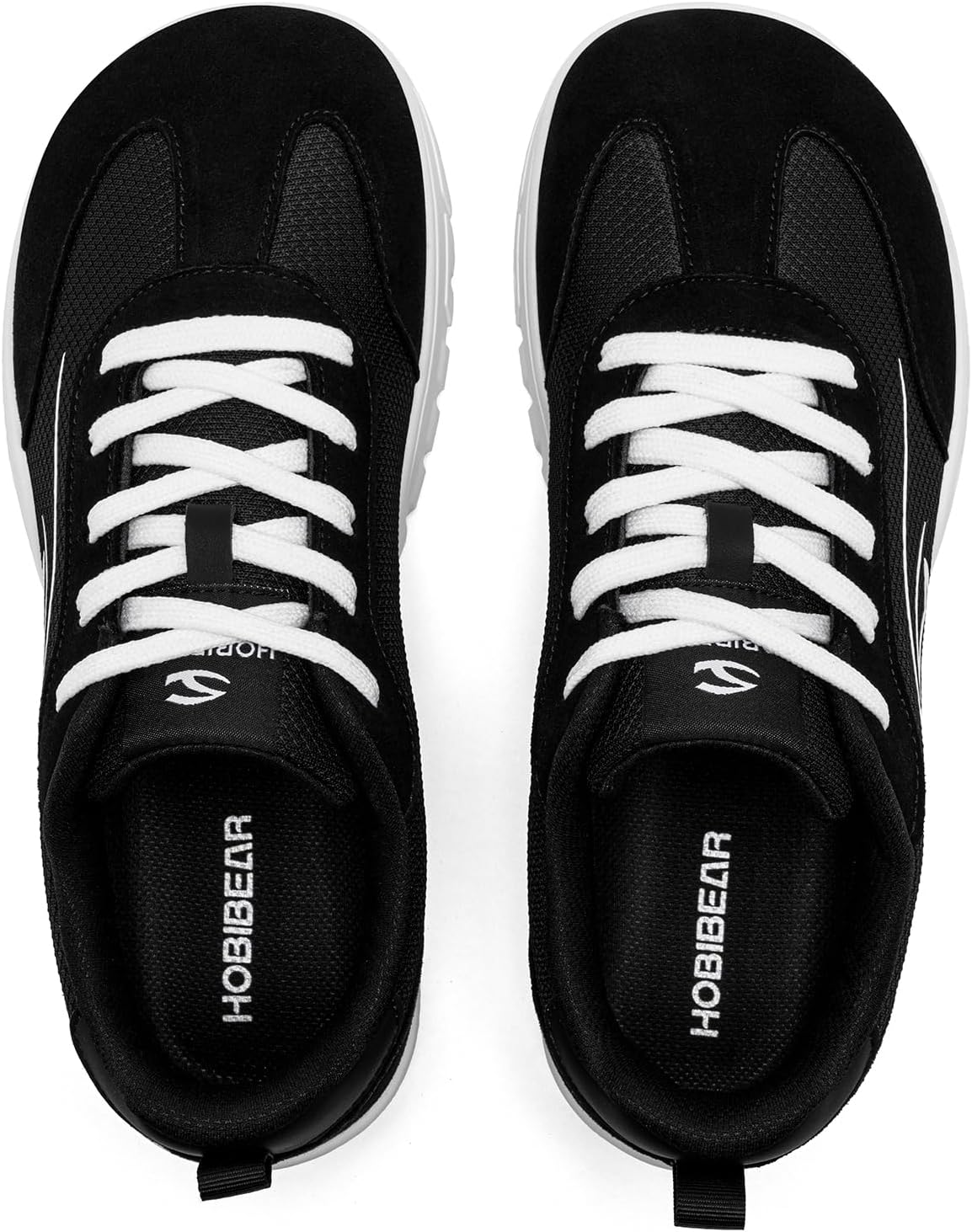 HOBIBEAR Wide Shoes Womens Mens Walking Sneakers with Toe Box Outdoor Fashion Sneakers for Women
