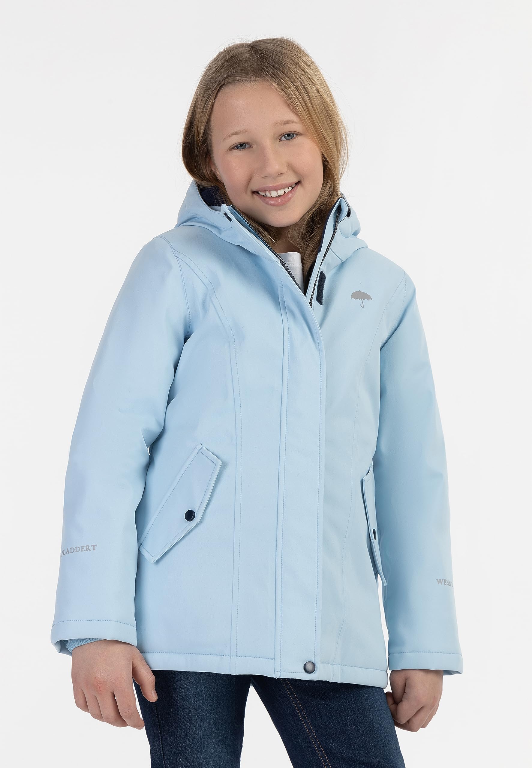 Schmuddelwedda Kurtka zimowa dziewczęca 36526531, lodowy niebieski, 122 cm
