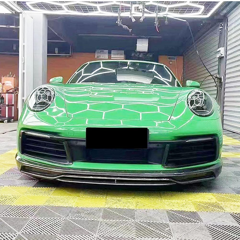 Real Carbon Fiber Front Bumper Lip fits for Porsche 911 922 Carrera 4 S 4S /Turbo S Coupe 2-Door 2019-2023 Chin Spoiler Splitter Protector Factory Outlet