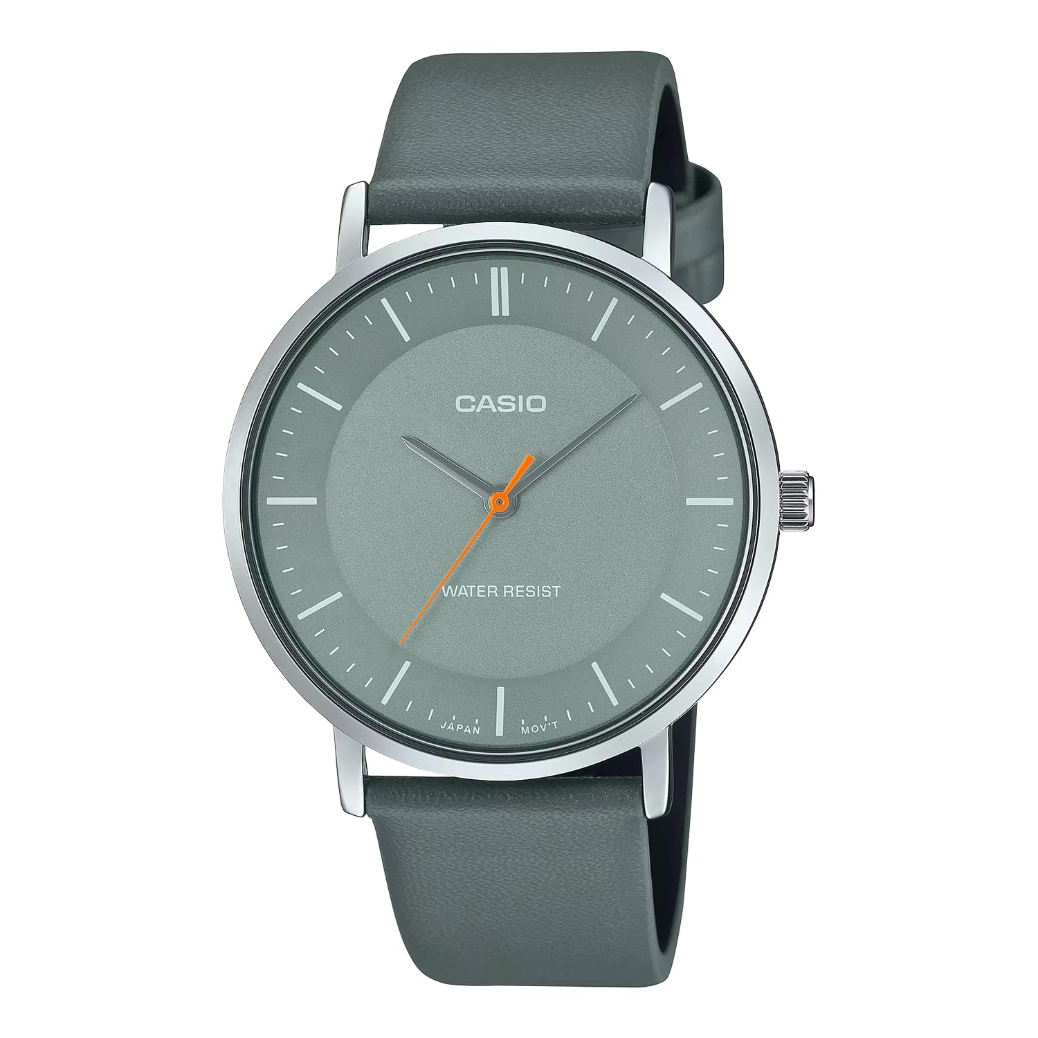 Amazon.co.jp: Casio MTP-VT04 Series Quartz Men's Watch, Greenish