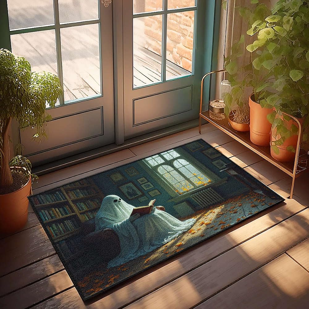 Grand tapis d'extérieur fantaisie livre 65 x 90 cm pour entrée de maison accueillante