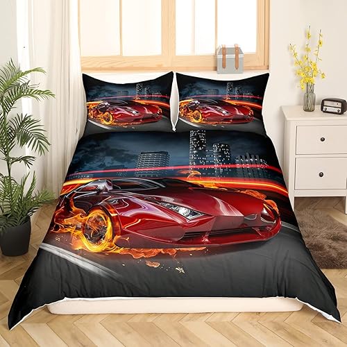 Vista 127 de Feelyou Juego de funda de edredón de vaca lechera, rosa y blanco, con estampado de fresa, vaca, para niños, adultos, kawaii, niñas, funda de edredón