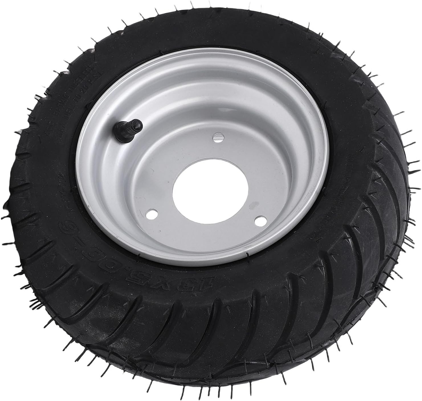 13x5.00 6 Tire, 6 Inch Anti Slip All Terrain Tire and Wheel Assembly with Rim, for ATV Quad Off Road Go Kart Cart Mini Bike Mower