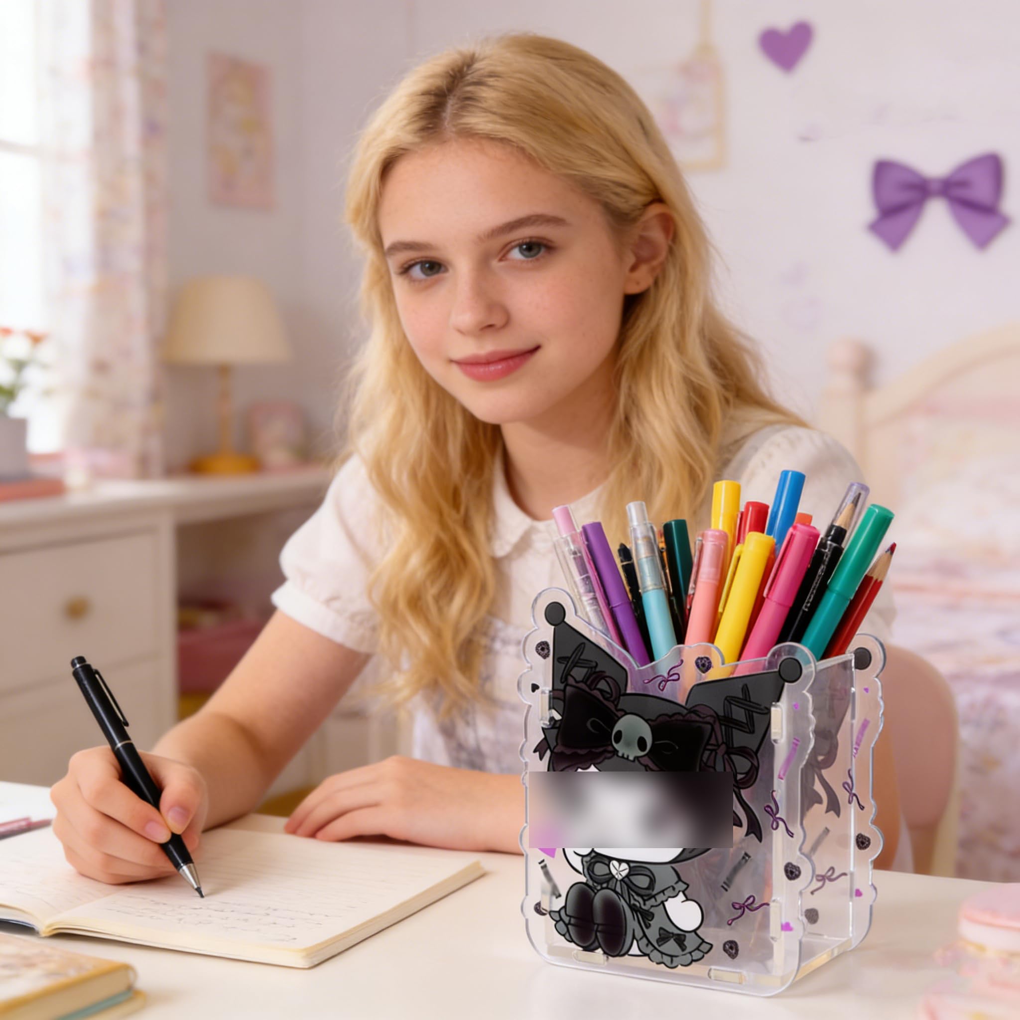 Amazon.com: Roffatide Anime Kuromi Desktop Desk Office Supplies