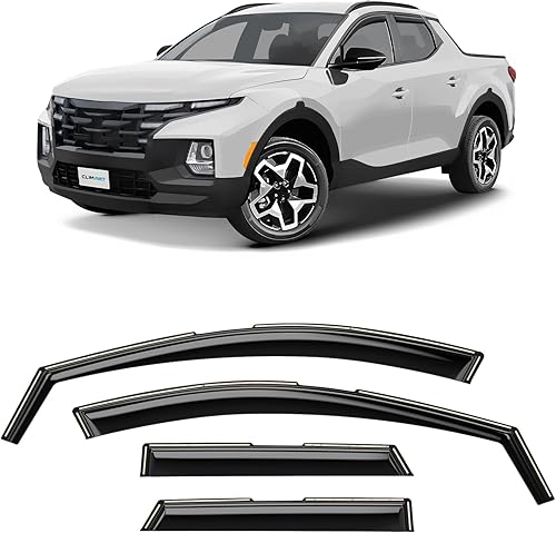 Miniatura 8 de CLIM ART Protectores de lluvia increíblemente duraderos en canal compatibles con Honda CR-V 2012-2016, deflectores de ventana originales, viseras de