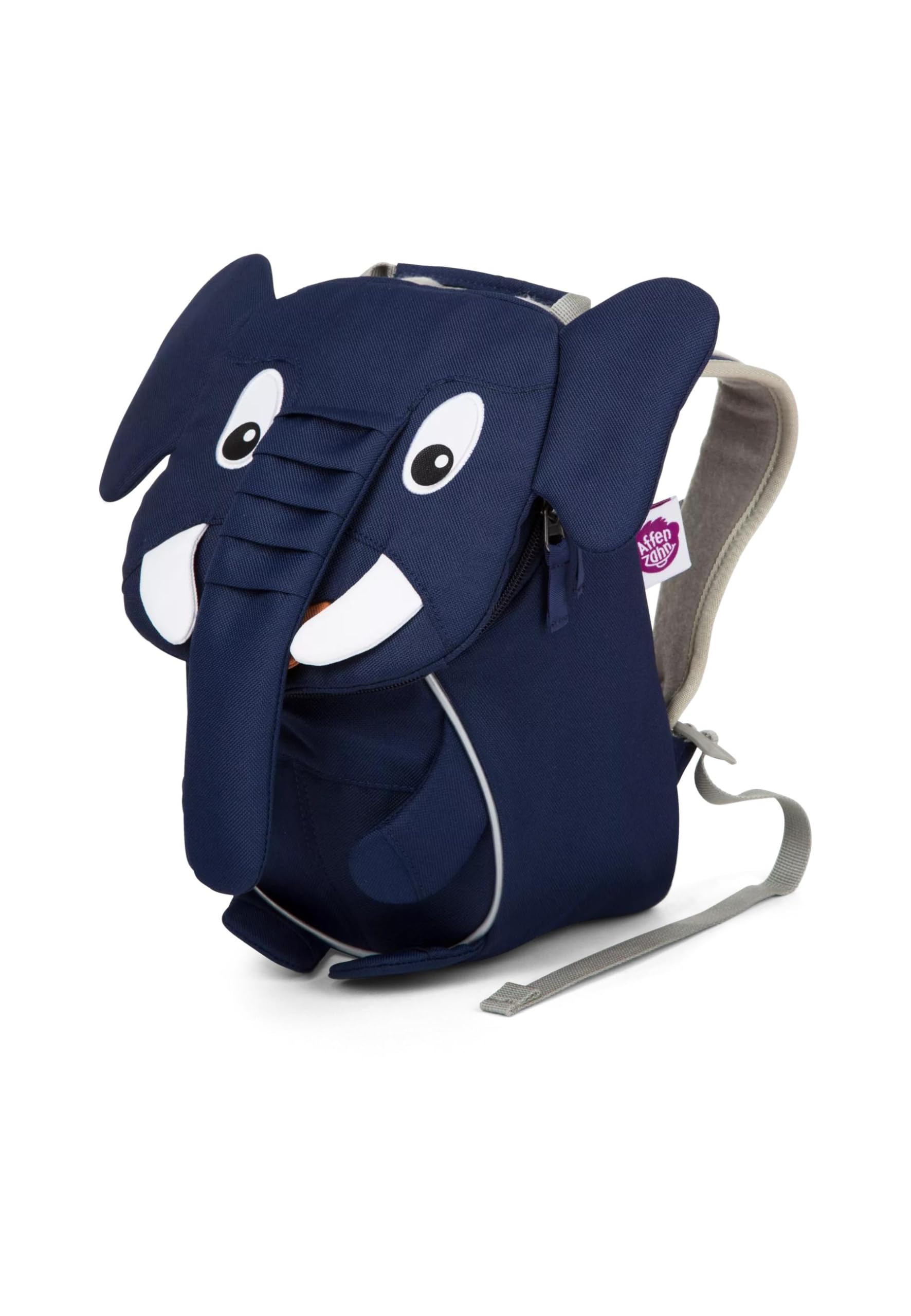Affenzahn Kleiner Freund Kindergarten-Rucksack für 1-3 Jährige Ergonomisch Reflektierend Ziehzunge mit Namensschild