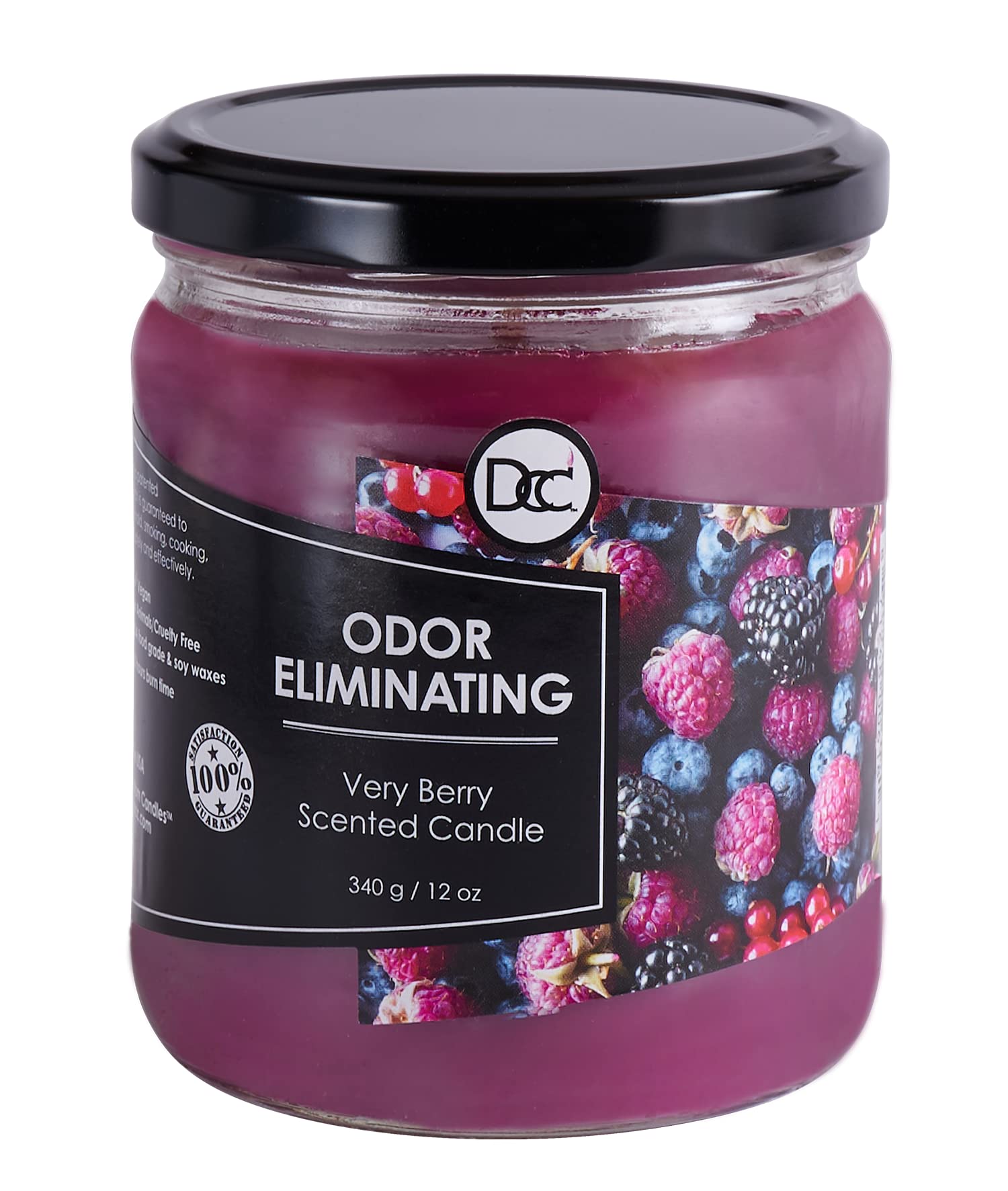 Bougie Désodorisante Aux Agrumes – Élimine 95% Des Odeurs D’Animaux, Fumée Et Cuisine Avec Cire De Soja (50h)