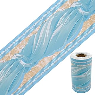 LoveFaye Blue Bowknot Pattern Removable Wallp...,