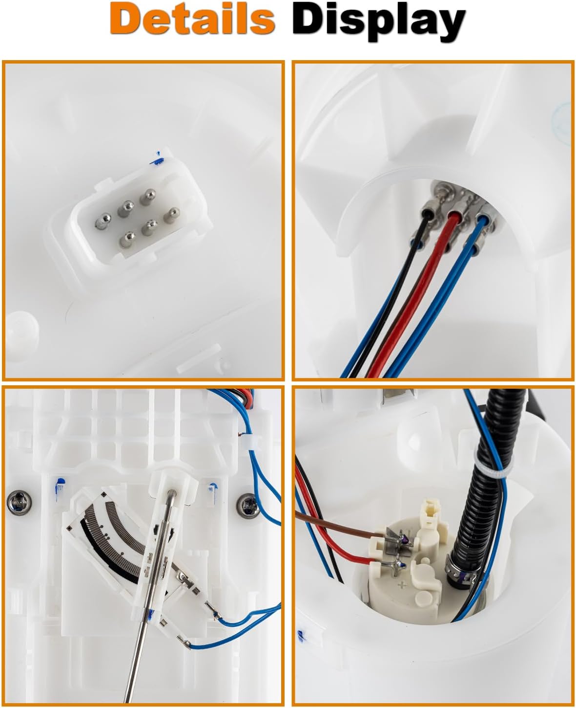 Electric Fuel Pump Assembly Compatible with Mini Cooper 2002 2003 2004 L4 1.6L GAS Replace E8594M 16146766176 VANBOL0189 with Sending Unit O-Ring
