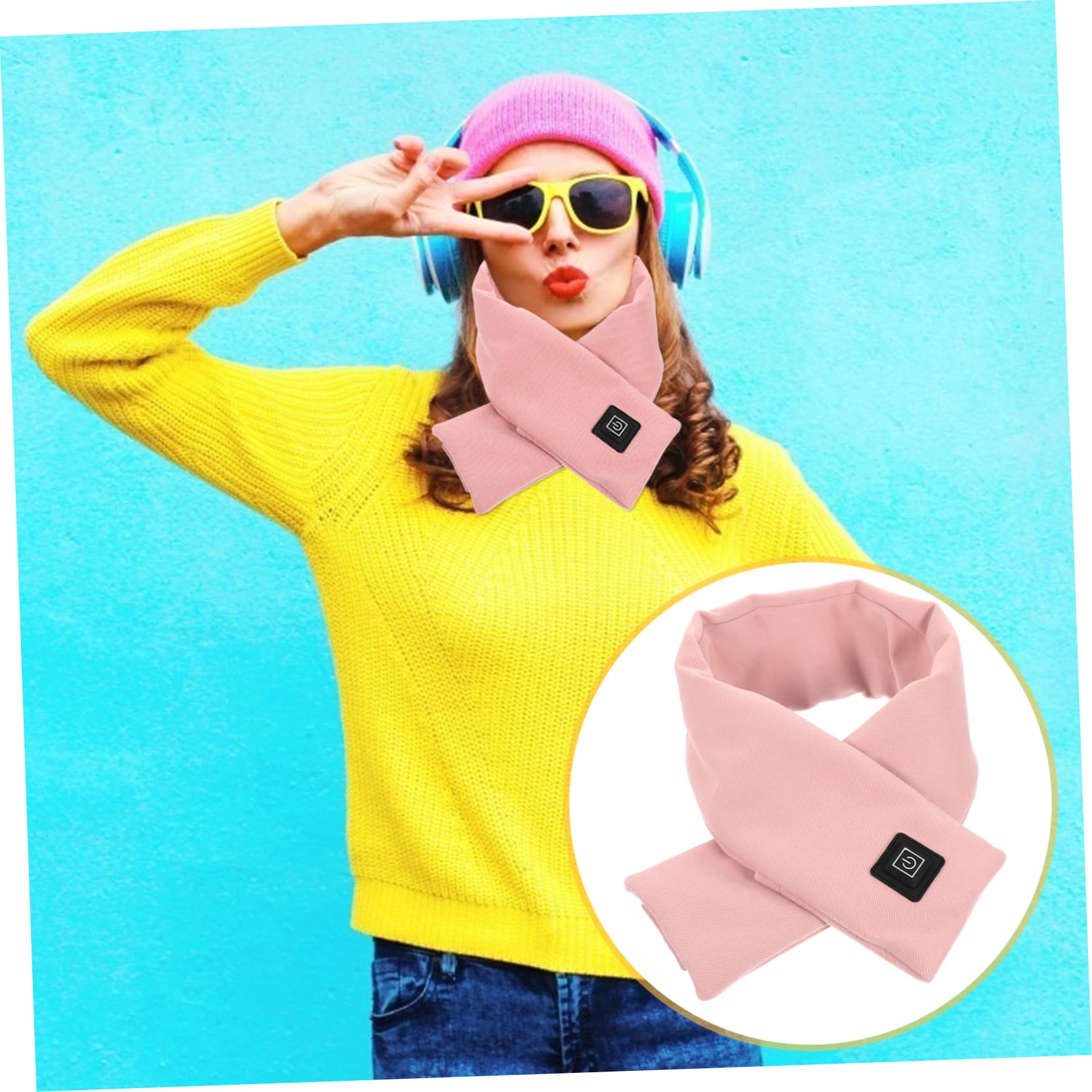 FOMIYES Sciarpa Riscaldante In Lana Da Uomo Riscaldabile Tramite USB Termica Ricaricabile Riscaldata Per Adulti Sciarpa Calda Sciarpa Calda Scaldacollo Scaldacollo Sciarpa