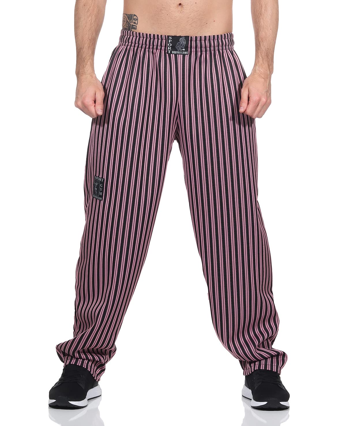 Pantalon de sport pour homme - Long - Pour jogging, fitness, culturisme, gym - 5