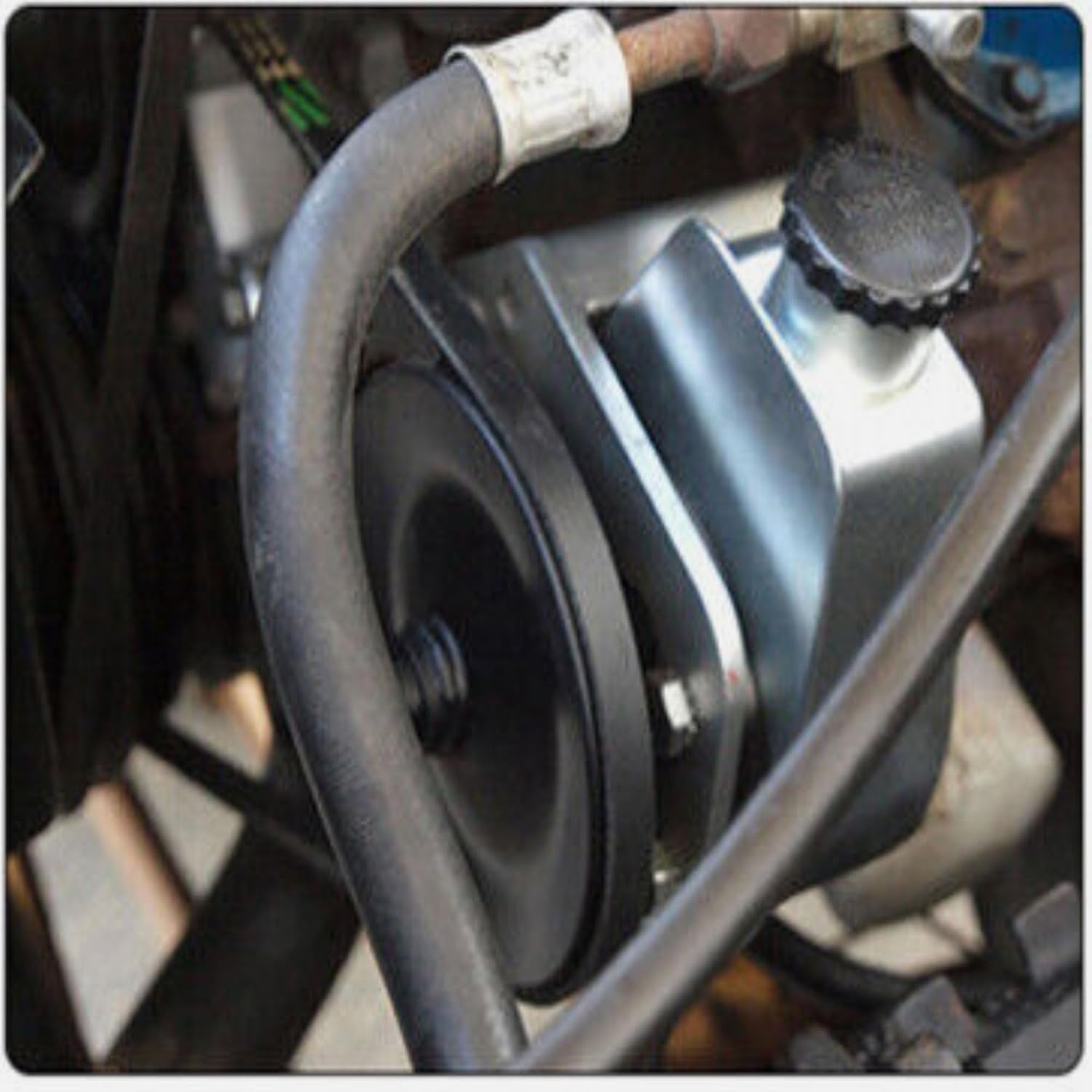 Power Steering Pump Chrome Keyway Style For most GM 1966-1974 Saginaw 5/8" Keyed Shaft Style