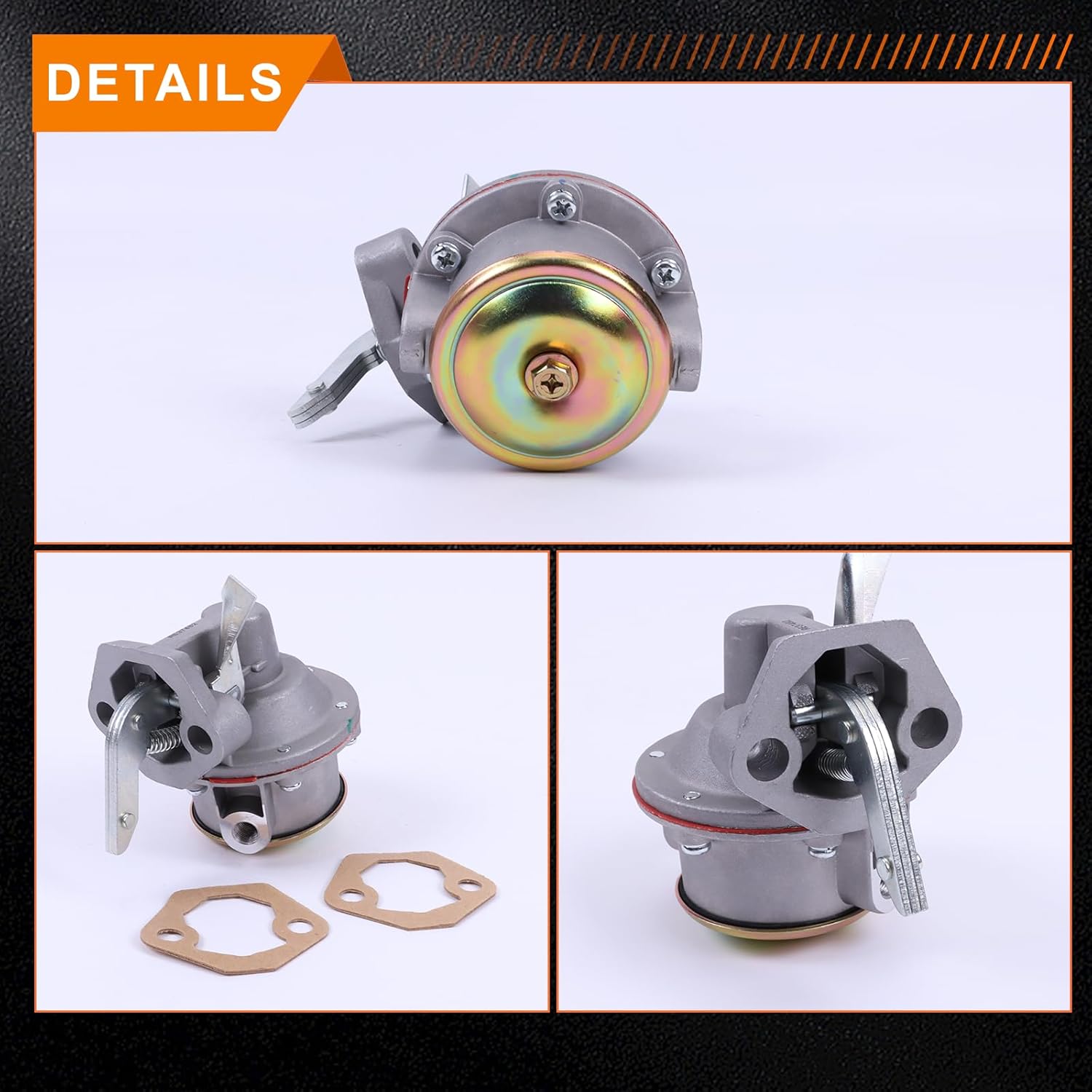 Fuel Lift Transfer Pump RE37482 RE27667 AR52159 Compatible for John Deere 350C 350D 440 440C 500 500C 510 540 540B 544 500A