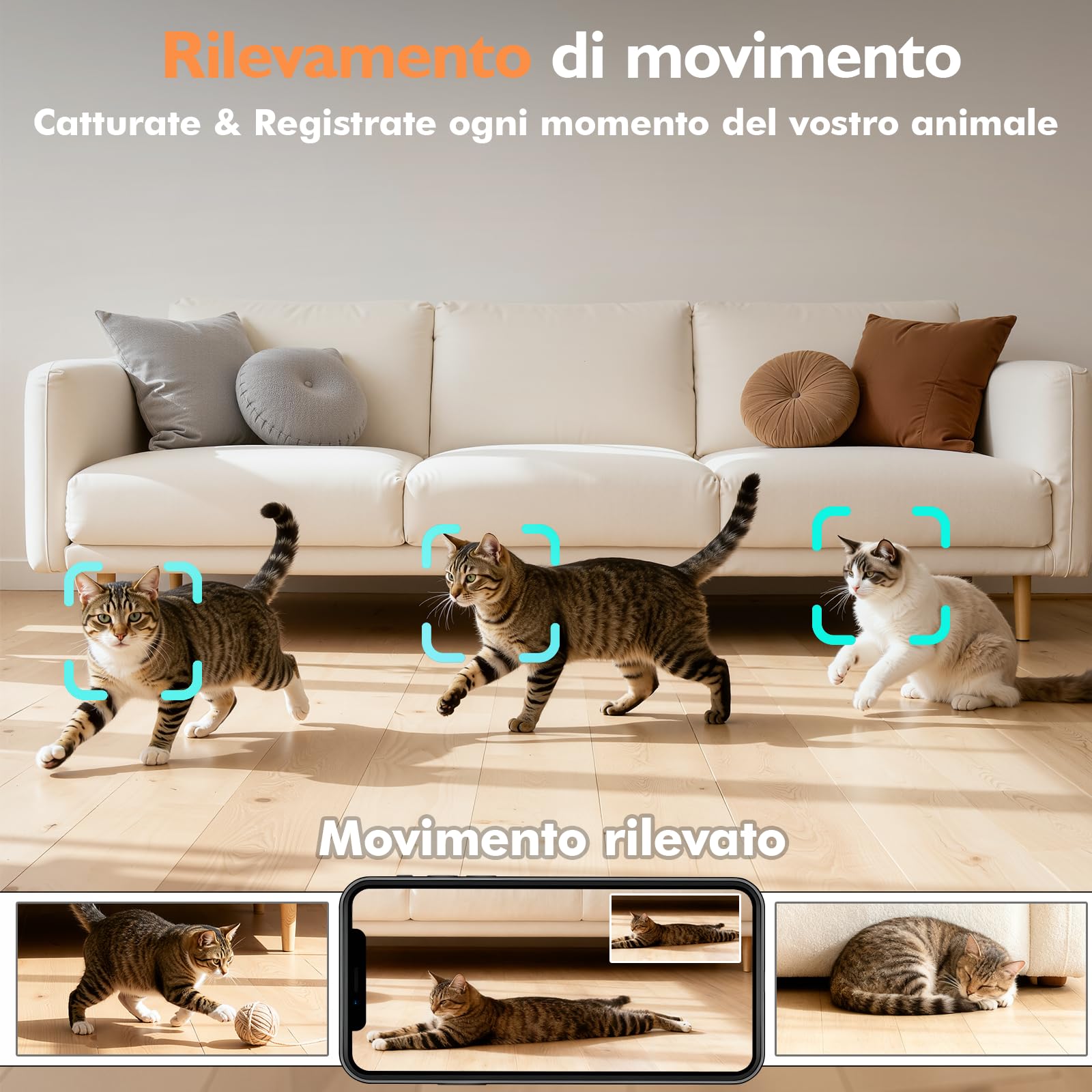 Distributore Automatico Cibo Gatti con 2K Telecamera,5L Cibo e 4L Acqua Automati Gatti con 2.4G/5G WIFI,Controllo APP,con Visione Notturna,con Audio Bidirezionale