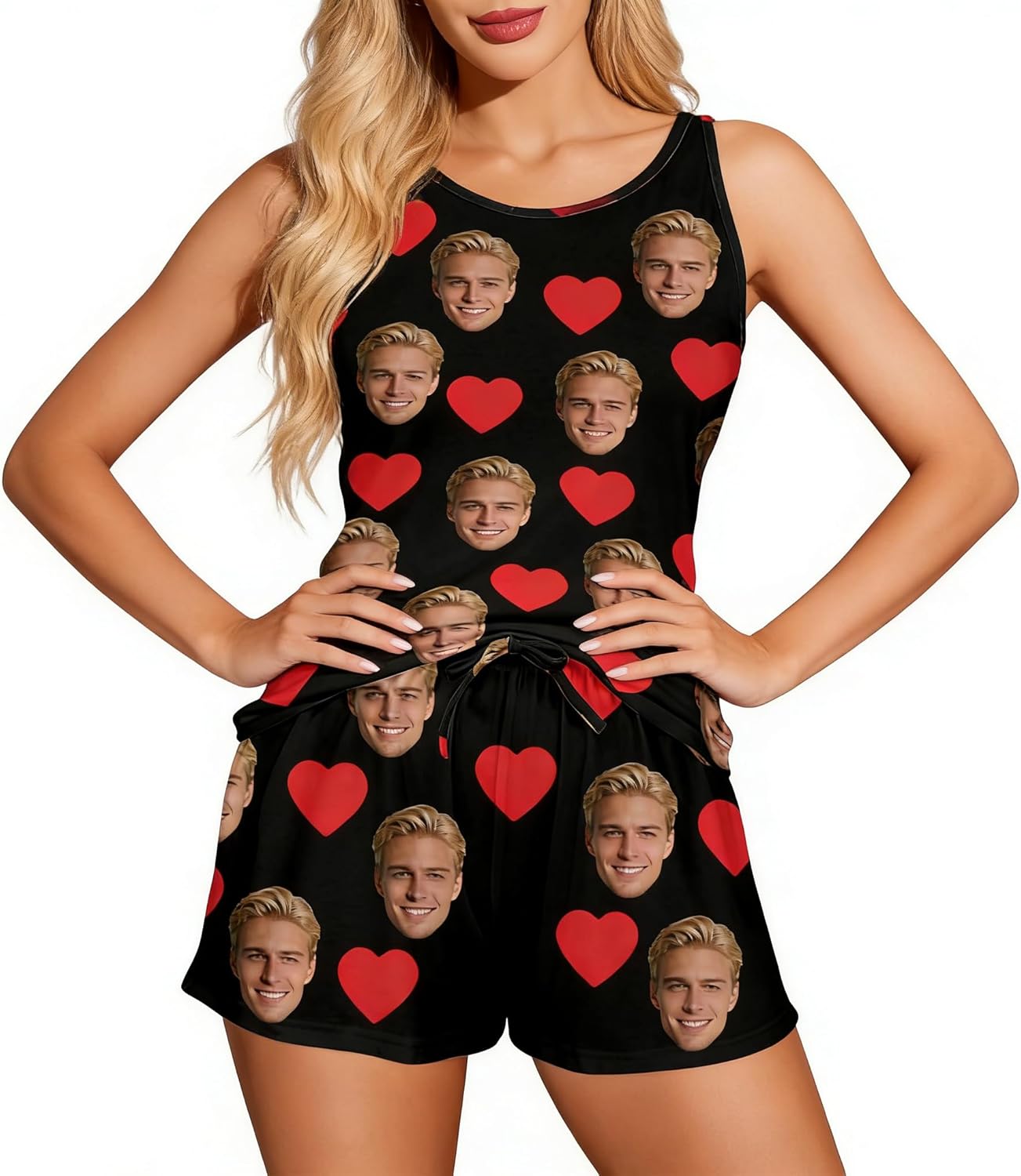 Artsadd Custom Pajamas for Women Men Family, Personalized Face Pjs Pajama Pants, Funny Pet Photo Loungewear Sleepwear Jammies - Image 4