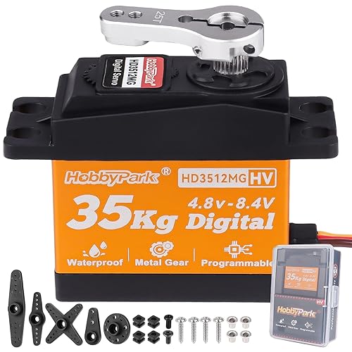HobbyPark Waterproof High Torque RC Servo 35KG Metal Gear Digital
