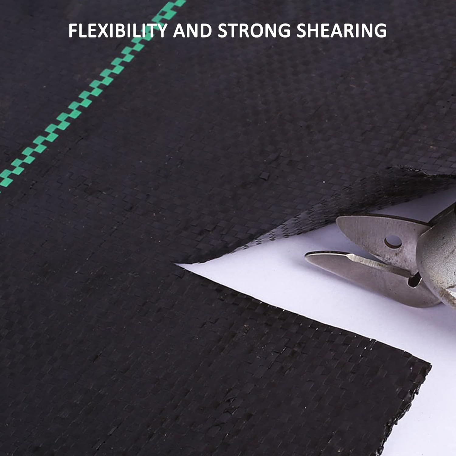 Garden Weed Barrier Landscape Fabric, Heavy Duty Weed Block Mat Ground Cover for Flower Bed, Mulch, Greenhouses, Courtyards/Black / 0.5X200m