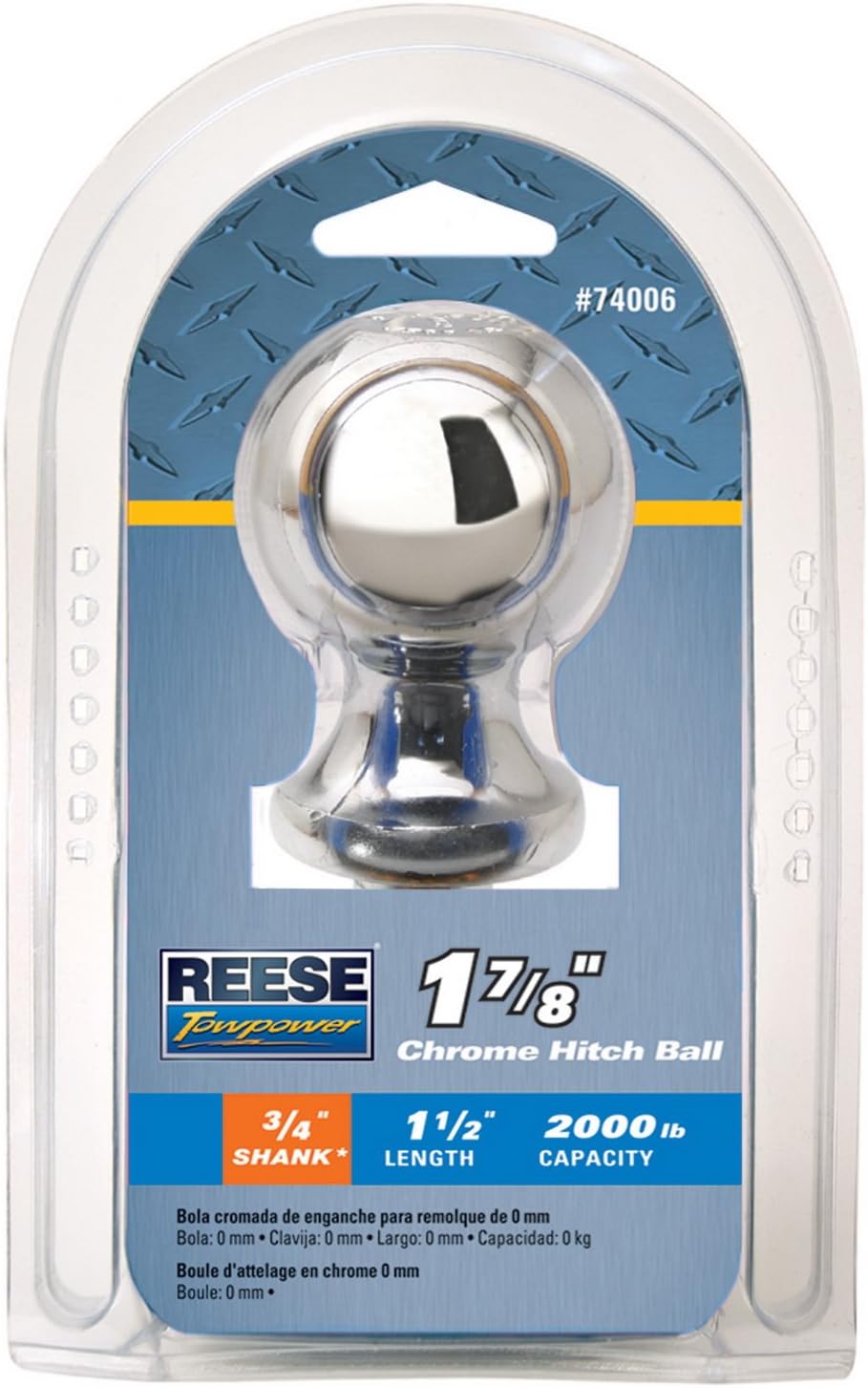 Reese Towpower 74006 Chrome 1 7/8" Hitch Ball