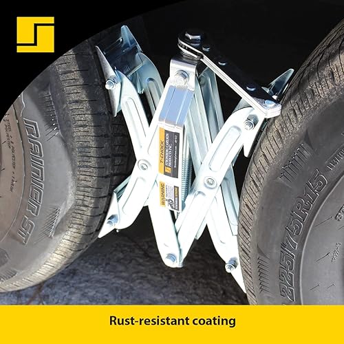 Miniatura 5 de Stromberg Carlson JBP-T217.2 Tandem Eje T-Chock  Calzadores de rueda de RV resistentes y estabilizadores de neumáticos  Estabilizadores de tijera de