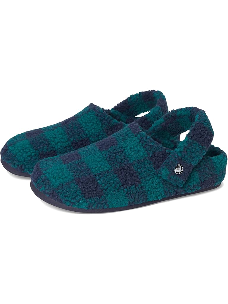 Green Crocs Classic Cozzzy Slipper
