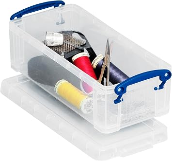 Really Useful Storage Box 0.9 Litre Clear Ref 0.9C
