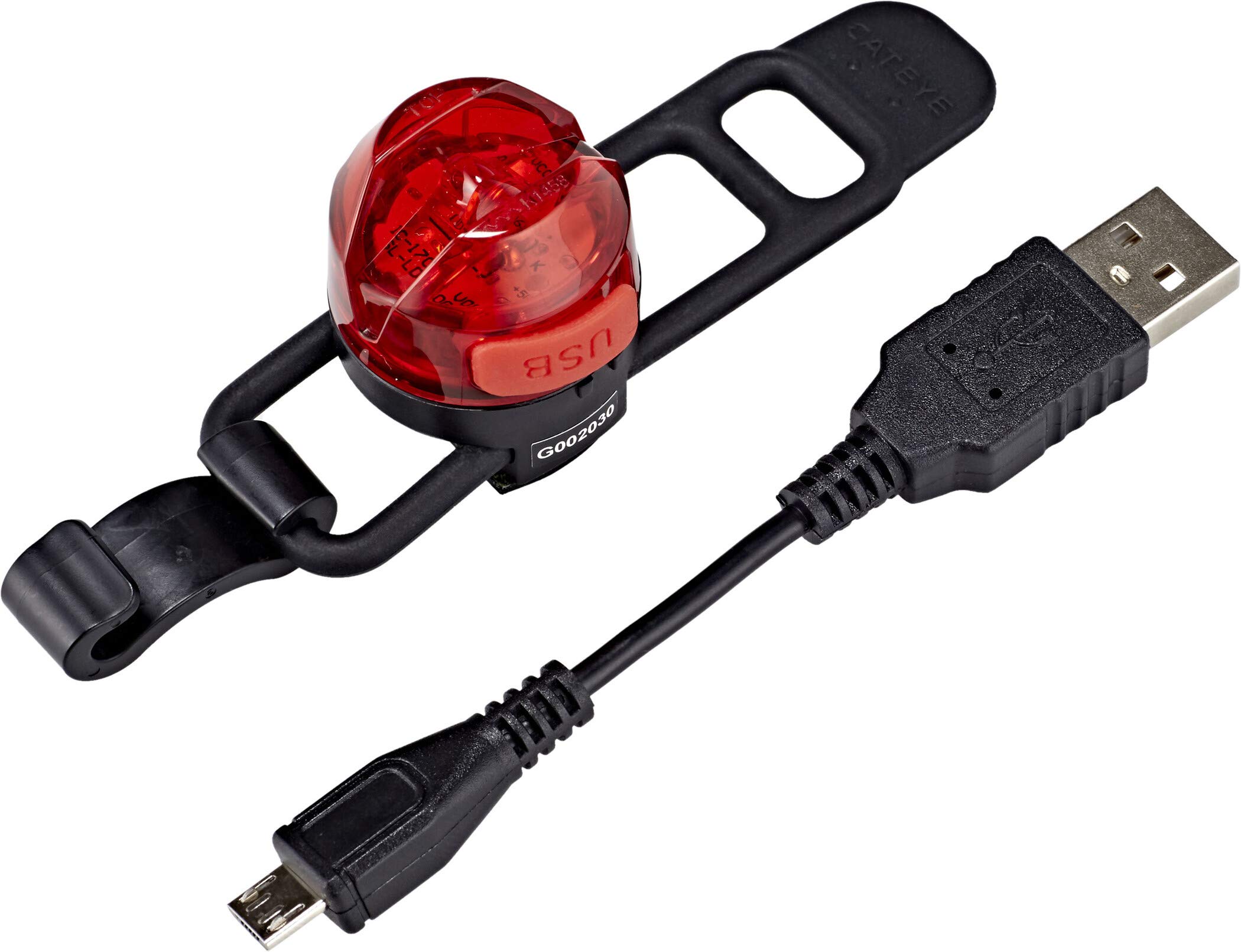 Luce di sicurezza CatEye Loop 2 SL-LD140RC-R ricaricabile rosso