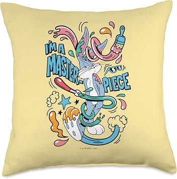 Looney Tunes Bugs Bunny Im A Masterpiece Throw Pillow, 18x18, Multicolor
