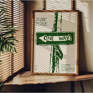 Difference Promotion NewYork Frameless Poster, Modern Decorative Frameless Poster, Table, NewYork-2, 30 x 40