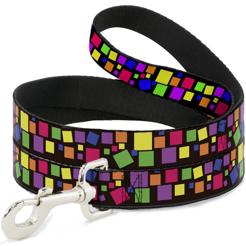Pet Leash Laisse Chien Carreaux Noir Multi Couleur Dl-w31932