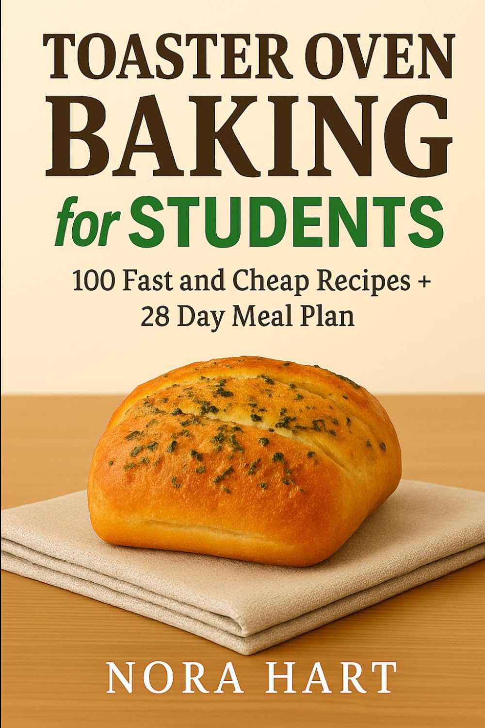 TOASTER OVEN BAKING FOR STUDENTS: 100 Fast and Cheap Recipes+28 Day Meal Plan (The Student Budget Baking Trilogy)