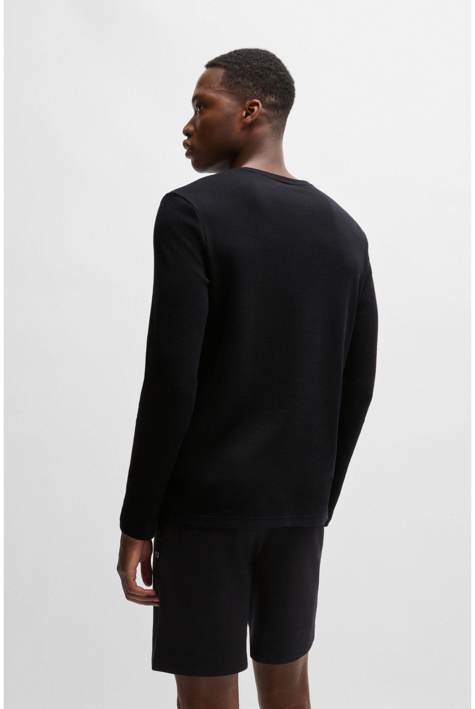 BOSS Waffle LS-Shirt Pyjama_Longsleeve para Hombre