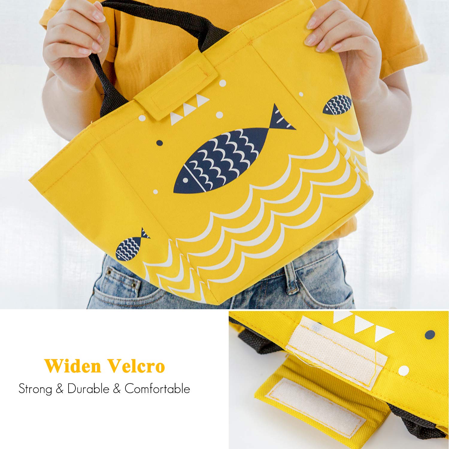 FANDARE Borsa termica per pranzo portatile per pranzo, borsa da pranzo, grande capacità, per uomo, donna, bambino, scuola, ufficio, campeggio, picnic, pranzo, borsa impermeabile in poliestere
