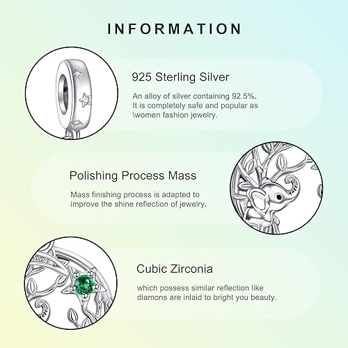 Vista 4 de NINGAN Colgante de plata de ley 925 con diseño de animales, elefante, perro, gato, tortuga, perro, unicornio para mujer