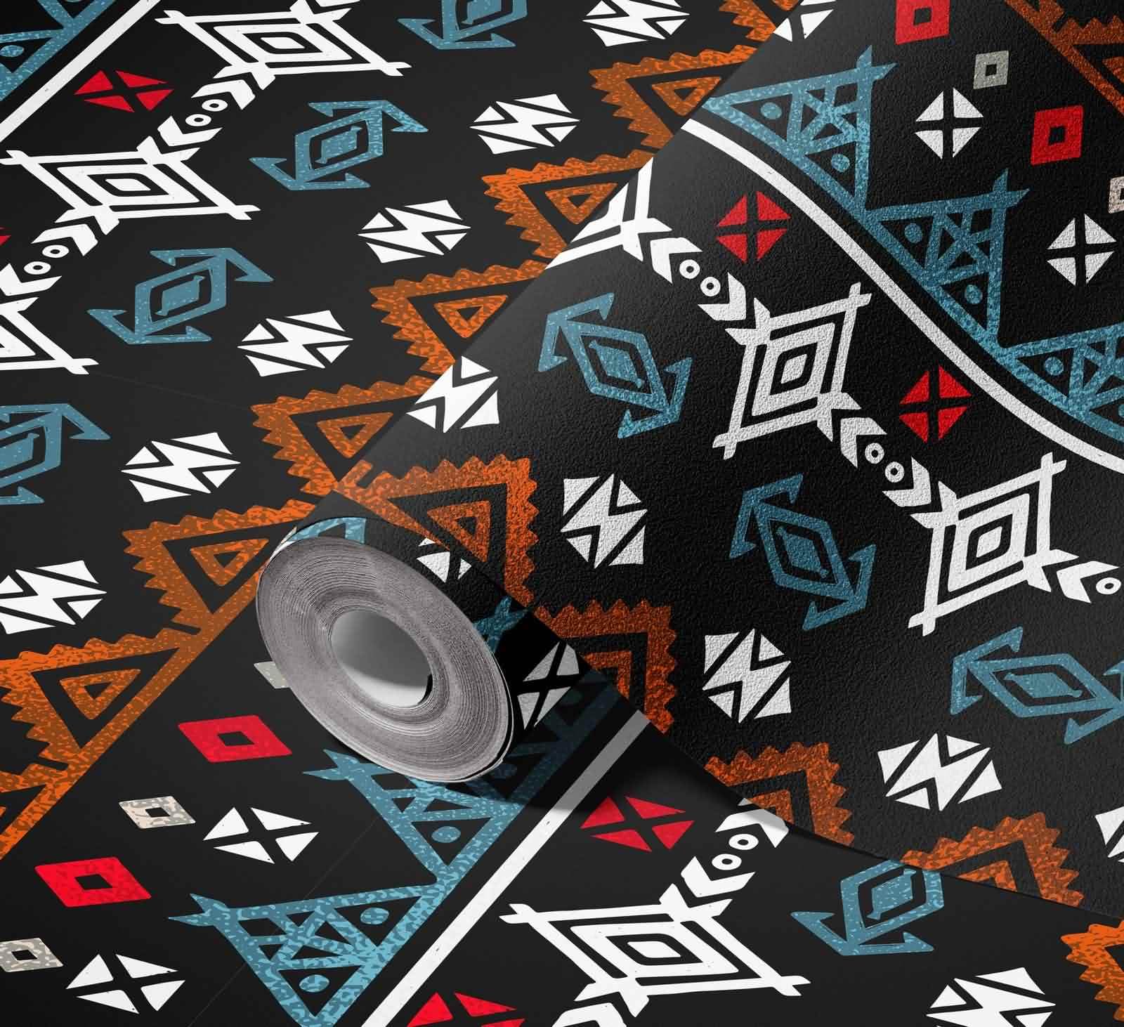 Tapeta do pokoju gościnnego samoprzylepna granica wewnątrz retro salon